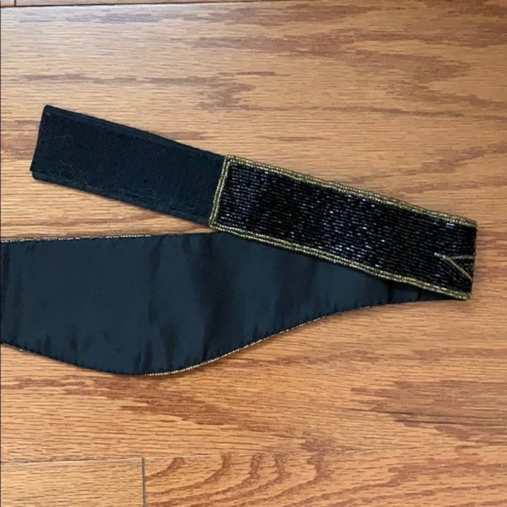 Vintage 80'S RETRO ADJUSTABLE BEADED EVENING BELT - Picture 3 of 6